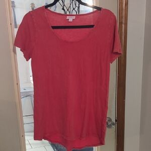 LuLaRoe Red Short Sleeve T-Shirt